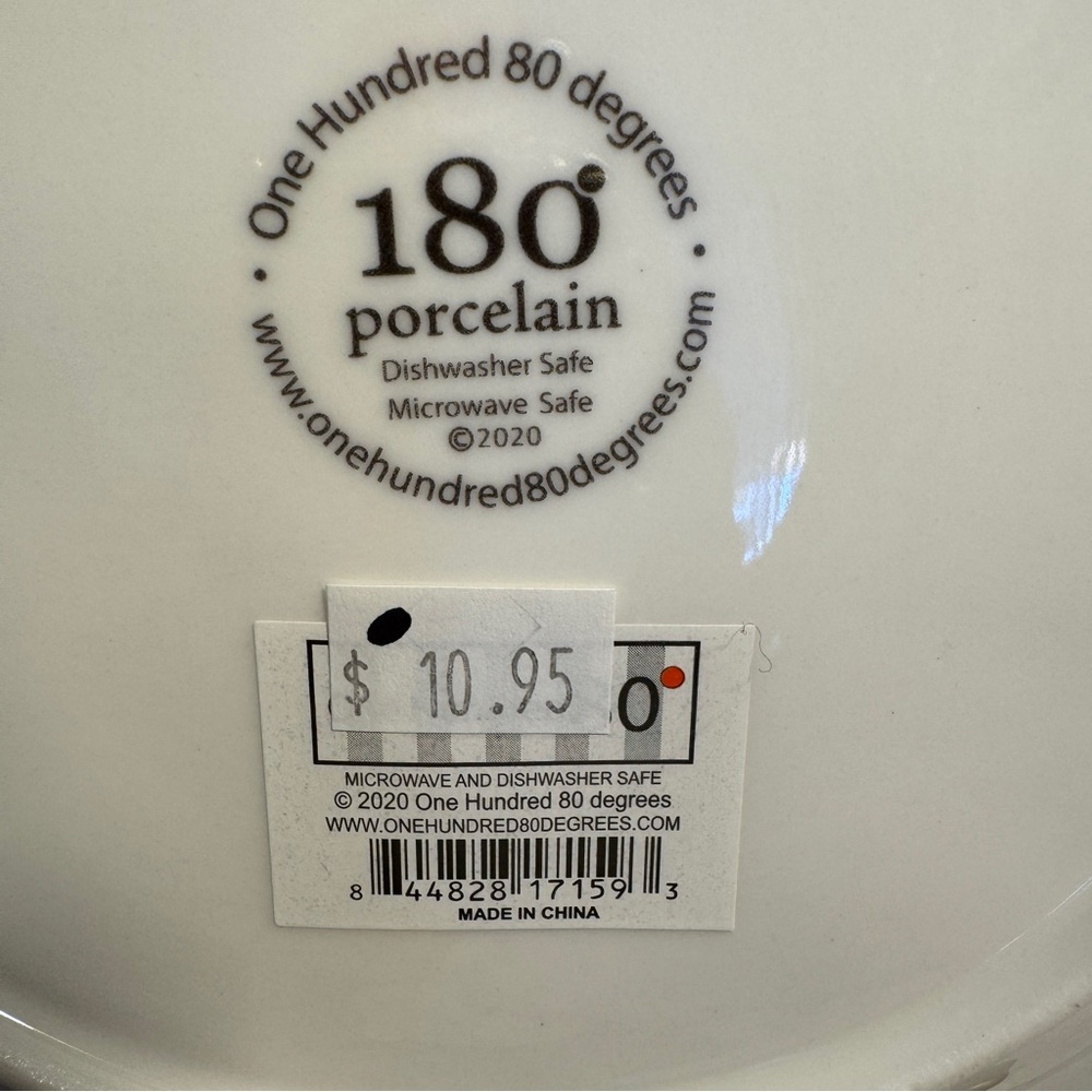 NWT Anthropologie Jay McClellan Studio Dog Plate 180 Degrees Porcelain Plate - Picture 4 of 6